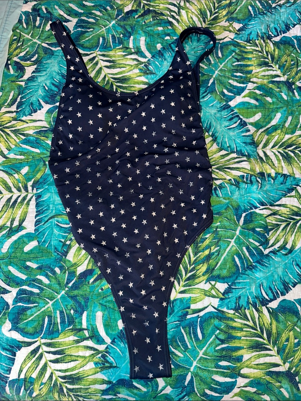 Roxy Navy Star Print One-Piece Swimsuit